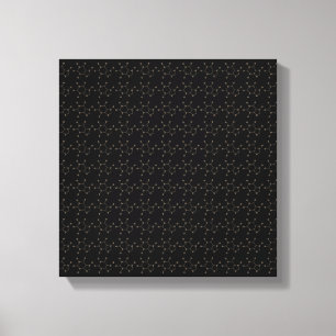 cafeïnebonenmolecule canvas afdruk