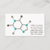 cafeïnebonenmolecule klantenkaartje (Voorkant)