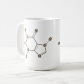 cafeïnebonenmolecule koffiemok (Voorkant links)