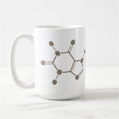 cafeïnebonenmolecule koffiemok (Links)