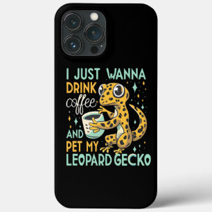 Cafeïnegezelschap: Leopard Gecko Coffee Bliss Case-Mate iPhone Case