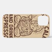 cafeïnehoudend call-Hoesje Case-Mate iPhone Case (Achterkant (horizontaal))