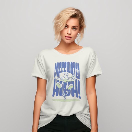 Cafeïnehoudend hoog t-shirt