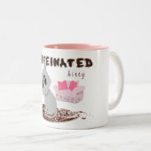 cafeïnehoudend kat tweekleurige koffiemok (Voorkant rechts)