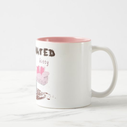 cafeïnehoudend kat tweekleurige koffiemok (Rechts)