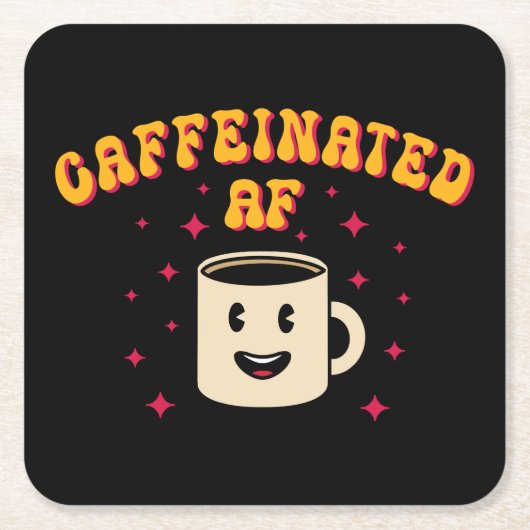  cafeïnehoudende AF Kartonnen Onderzetters (Voorkant)