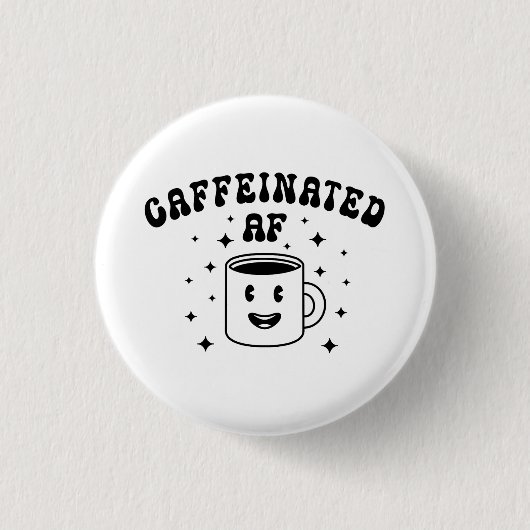  cafeïnehoudende AF Ronde Button 3,2 Cm (Voorkant)