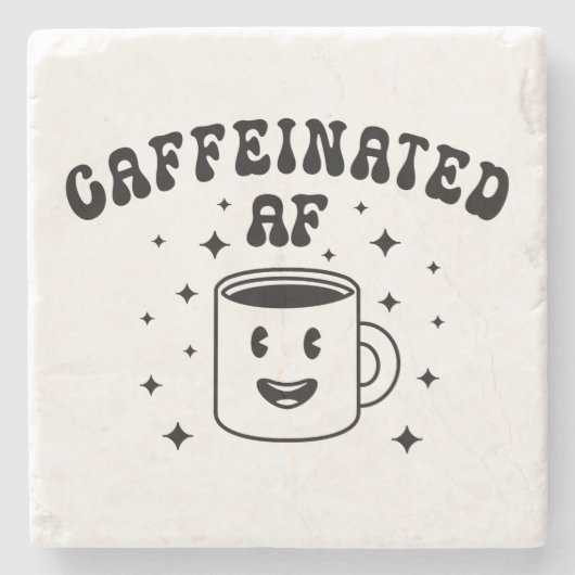 cafeïnehoudende AF Stenen Onderzetter (Voorkant)