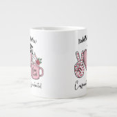 Cafeïnehoudende en afgestudeerde naam grote koffiekop (Voorkant)