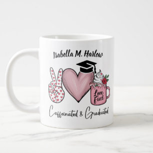 Cafeïnehoudende en Afgestudeerde Naam Grote Koffiekop