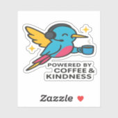 Cafeïnehoudende Hummingbird Support Pro Sticker (Vel)