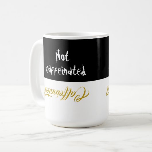 Cafeïnehoudende koffie Mok (Voorkant links)