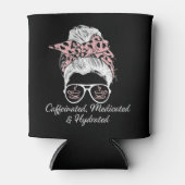 Cafeïnehoudende medicinale gehydrateerde Messy Bun Blikjeskoeler (Voorkant)