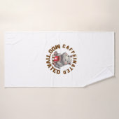 Cafeïnehoudende & Moo's gemotiveerd Grappige Moo-D Badhanddoek (Badhanddoek)