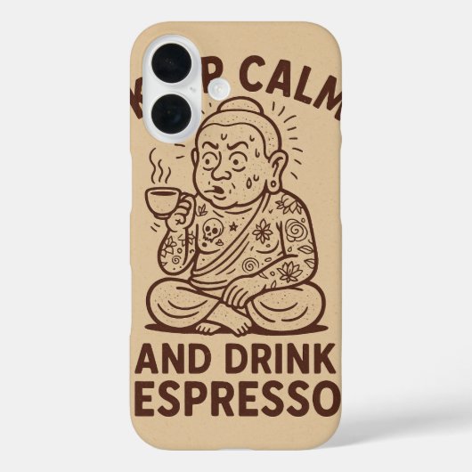 cafeïnehoudende oproep Case-Mate iPhone case (Achterkant)