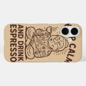 cafeïnehoudende oproep Case-Mate iPhone case (Achterkant (horizontaal))
