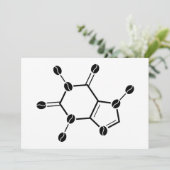 cafeïnemoleculaire bonen kaart (Staand voorkant)