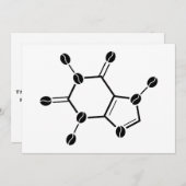 cafeïnemoleculaire bonen kaart (Voorkant / Achterkant)