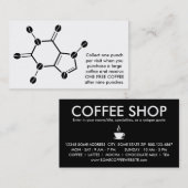 cafeïnemoleculaire bonen klantenkaartje (Voorkant / Achterkant)