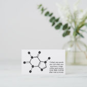 cafeïnemoleculaire bonen klantenkaartje (Staand voorkant)