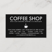 cafeïnemoleculaire bonen klantenkaartje (Achterkant)