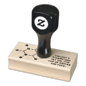 cafeïnemoleculaire bonen rubberstempel (Stempel)