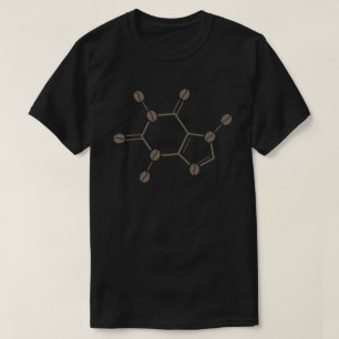 cafeïnemoleculaire bonen t-shirt