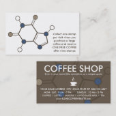 cafeïnemolecule klantenkaartje (Voorkant / Achterkant)