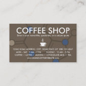 cafeïnemolecule klantenkaartje (Achterkant)