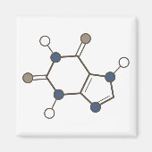 cafeïnemolecule magneet (Voorkant)