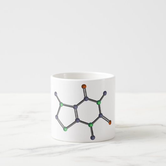 Cafeïnemolecuul Espresso Kop (Voorkant)