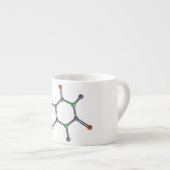 Cafeïnemolecuul Espresso Kop (Voorkant rechts)