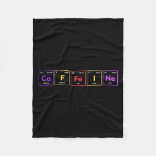 Cafeïnemolecuul Koffie Chemische Formule Chemie Fleece Deken