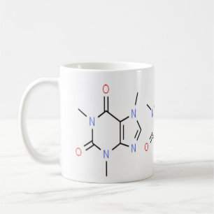 "Cafeïnemolecuulchemie" Koffiemok