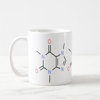 "Cafeïnemolecuulchemie" Koffiemok