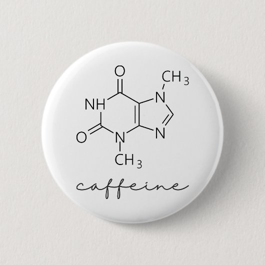 Cafeïnestructuur Ronde Button 5,7 Cm (Voorkant)