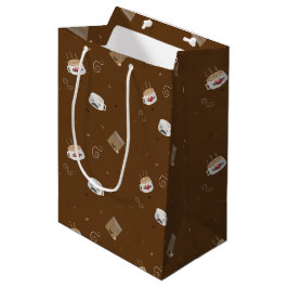 cafeïnevrije wereld (patroon) medium cadeauzakje