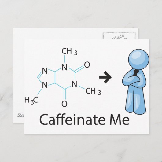 Cafeïnezuur Briefkaart (Voorkant / Achterkant)