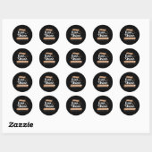 Cafeïnezuur en hoop op uw beste Drink Ronde Sticker (Vel)