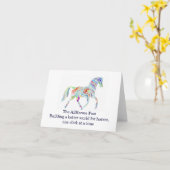 Cafepress logo, The AllHorses PostBouw een weddens Kaart (Gele Bloem)