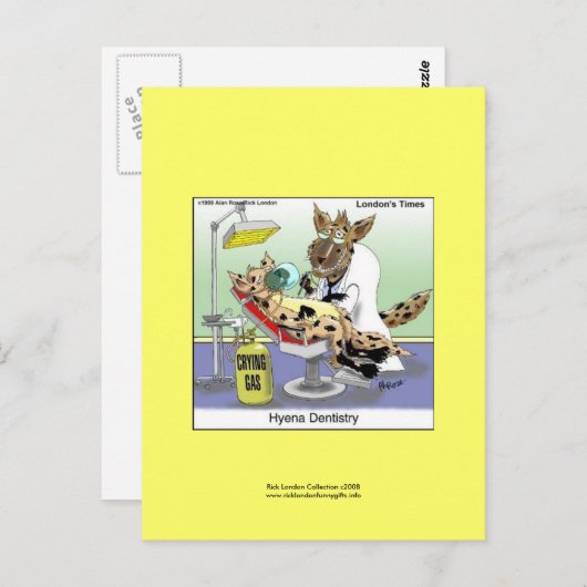 cafepress tandheelkunde hyena, Rick London Collect Briefkaart (Voorkant / Achterkant)