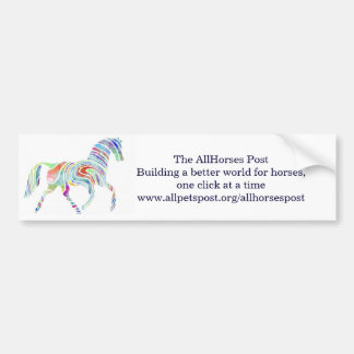 cafepresslogo, The AllHorses PostBuilding een wedd Bumpersticker