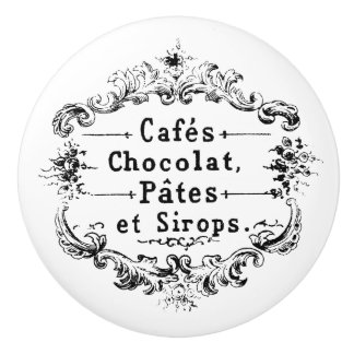 Cafes Chocolat Pates Sirops  Frans Keramische Knop