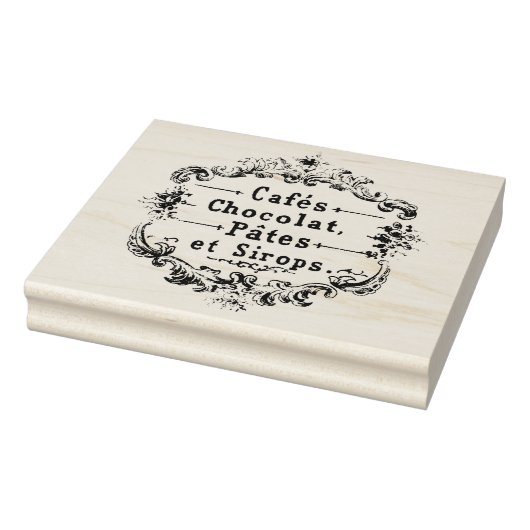 Cafes Chocolat Pates Sirops  Franse stempel (Stempel)