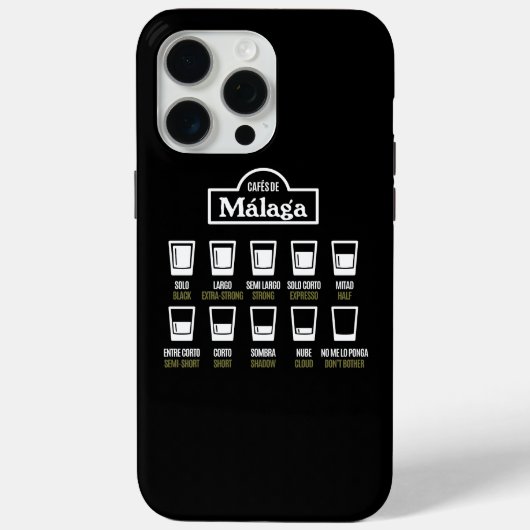 Cafes de Malaga Case-Mate iPhone Case (Achterkant)