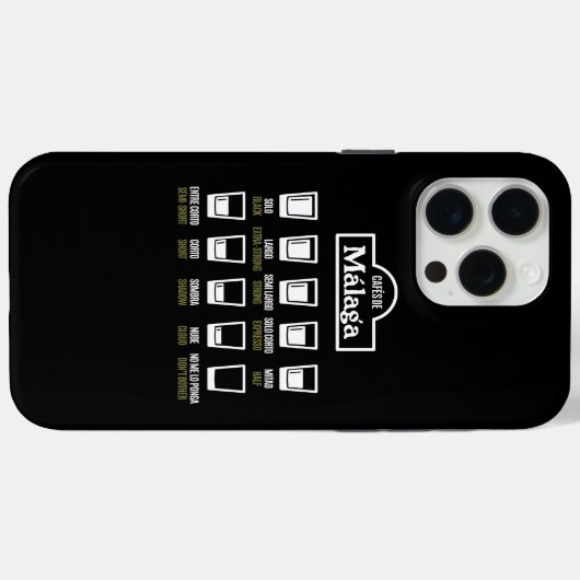 Cafes de Malaga Case-Mate iPhone Case (Achterkant (horizontaal))