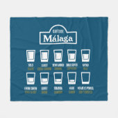 Cafes de Malaga Fleece Deken (Voorkant (Horizontaal))