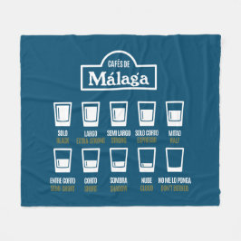 Cafes de Malaga Fleece Deken