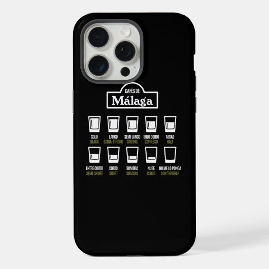 Cafes de Malaga iPhone Hoesje (Achterkant)