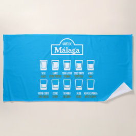 Cafes de Malaga Strandlaken